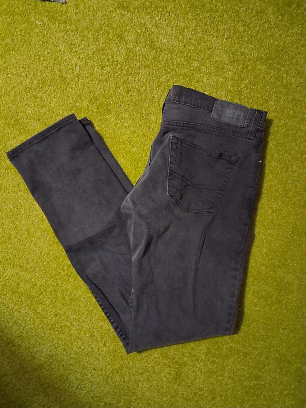 Levi Signature Men's Slim Fit Black Jeans Size  W34 L34